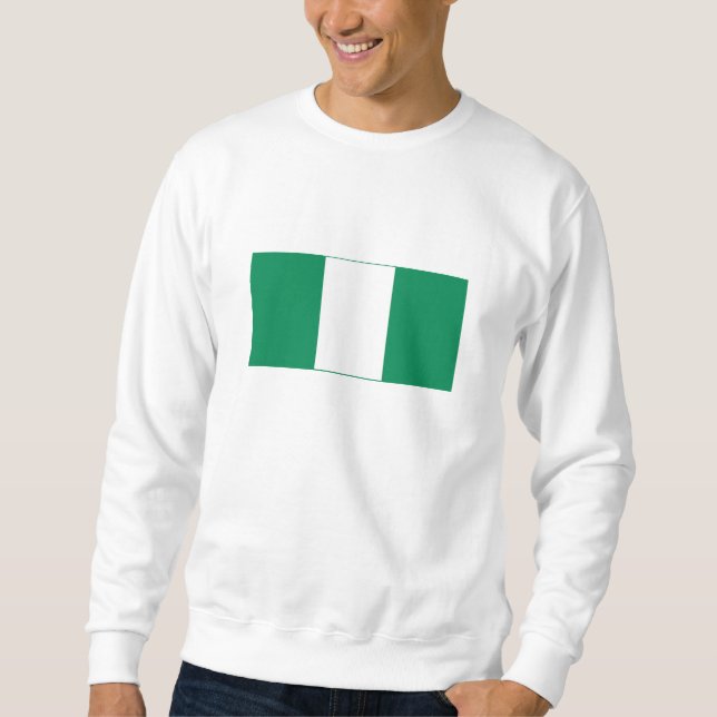 Flagge Nigerias Sweatshirt (Vorderseite)