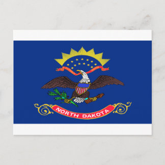 Flagge Nord-Dakota Postkarte