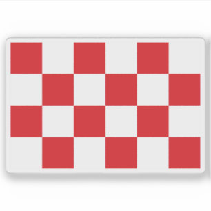 Flagge Nordbrabant, Niederlande Aufkleber