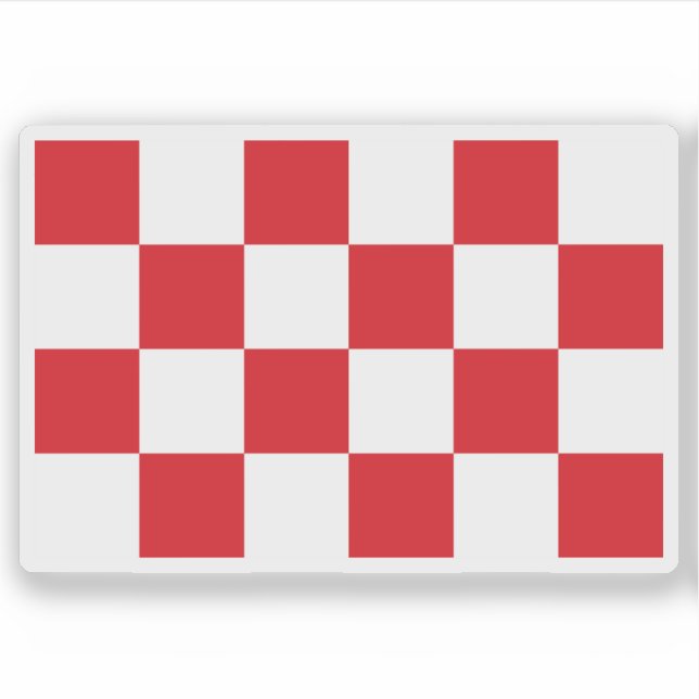 Flagge Nordbrabant, Niederlande Aufkleber (Vorderseite)