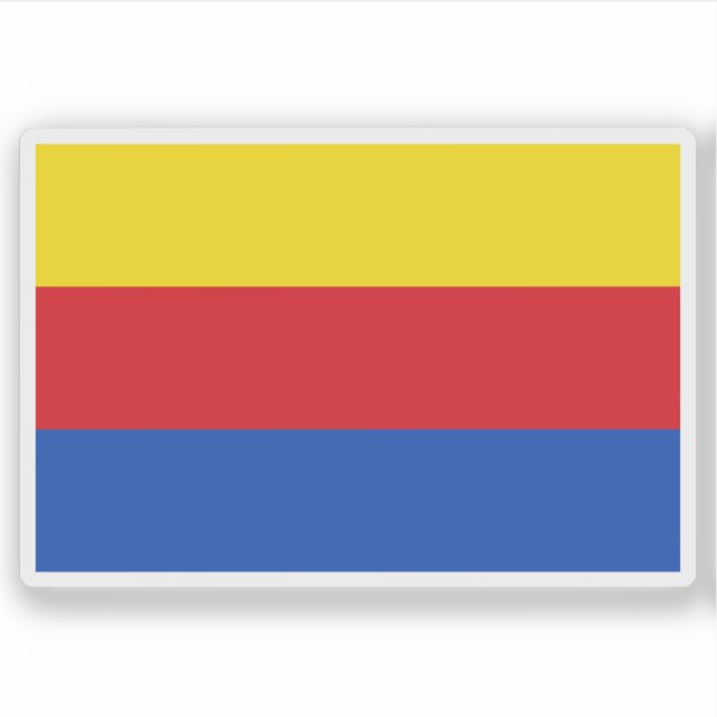 Flagge Nordhollands, Niederlande Aufkleber (Vorderseite)