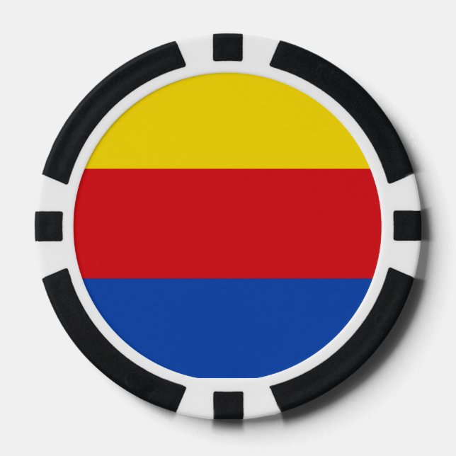 Flagge Nordhollands Pokerchips (Vorderseite)