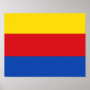 Flagge Nordhollands Poster