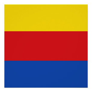Flagge Nordhollands Poster