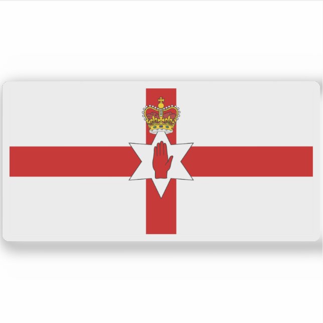 Flagge Nordirlands (1953-1972) Aufkleber (Vorderseite)