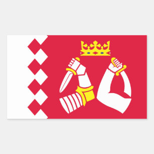 Flagge Nordkareliens Rechteckiger Aufkleber