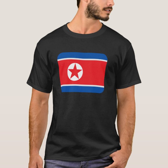 Flagge Nordkorea T-Shirt (Vorderseite)