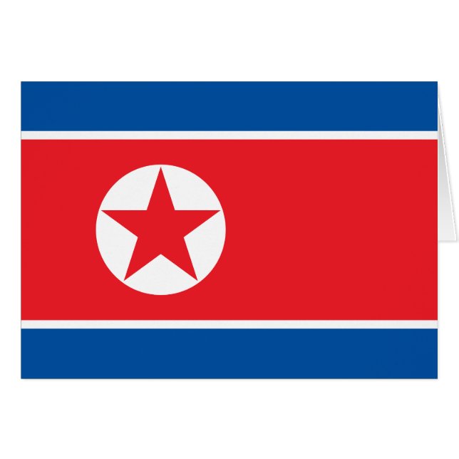 Flagge Nordkoreas (Vorderseite (Horizontal))