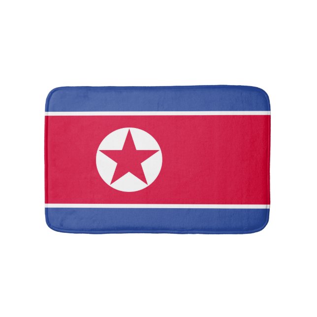 Flagge Nordkoreas Badematte (Vorderseite)