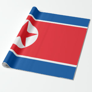 Flagge Nordkoreas (DVRK) Geschenkpapier