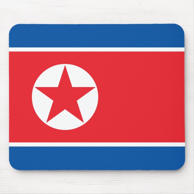 Flagge Nordkoreas (DVRK) Mousepad (Vorne)
