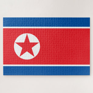 Flagge Nordkoreas (DVRK) Puzzle