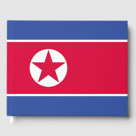 Flagge Nordkoreas Gästebuch