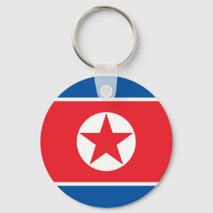 Flagge Nordkoreas Schlüsselanhänger