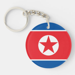 Flagge Nordkoreas Schlüsselanhänger