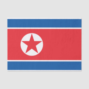 Flagge Nordkoreas Seidenpapier