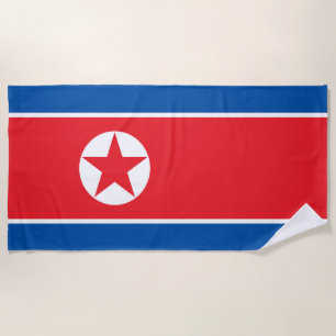 Flagge Nordkoreas Strandtuch