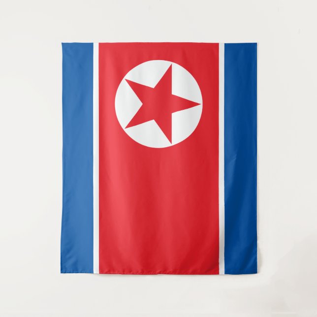 Flagge Nordkoreas Wandteppich (Vorderseite)