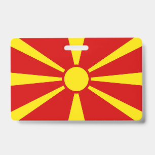 Flagge Nordmakedonien Ausweis
