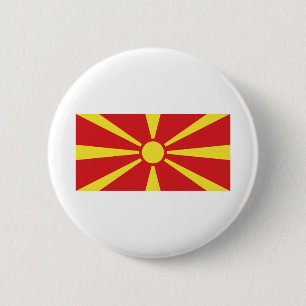 Flagge Nordmakedonien Button