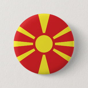 Flagge Nordmakedonien Button
