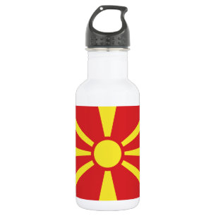 Flagge Nordmakedonien Edelstahlflasche