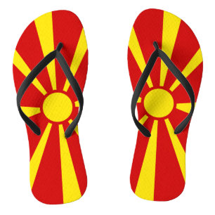 Flagge Nordmakedonien Flip Flops
