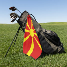 Flagge Nordmakedonien Golfhandtuch