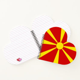 Flagge Nordmakedonien Notizbuch