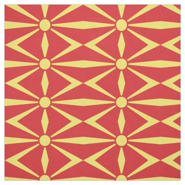 Flagge Nordmakedonien Stoff (Muster)