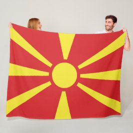 Flagge Nordmakedoniens Fleecedecke