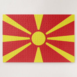 Flagge Nordmakedoniens Puzzle