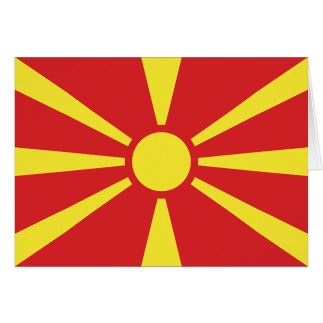 Flagge Nordmazedoniens (Vorderseite (Horizontal))
