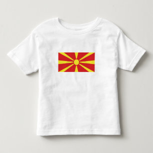 Flagge Nordmazedoniens Kleinkind T-shirt