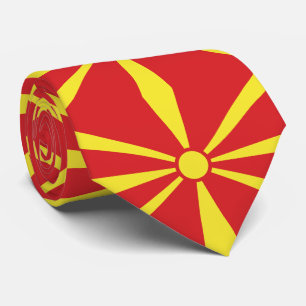Flagge Nordmazedoniens Krawatte