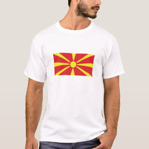 Flagge Nordmazedoniens T-Shirt