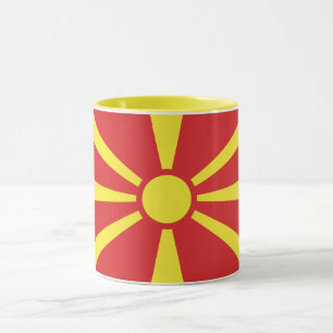 Flagge Nordmazedoniens Tasse