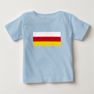 Flagge Nordossetiens Baby T-shirt