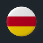 Flagge Nordossetiens Button<br><div class="desc">Patriotische Flagge von Nordossetien Alania.</div>