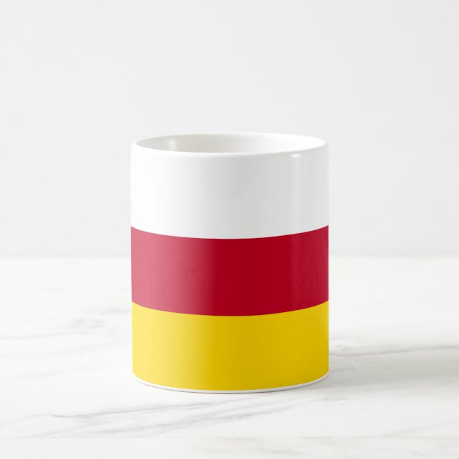 Flagge Nordossetiens Kaffeetasse (Mittel)