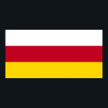 Flagge Nordossetiens Poster<br><div class="desc">Patriotische Flagge von Nordossetien Alania.</div>