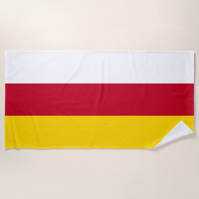 Flagge Nordossetiens Strandtuch (Vorderseite)