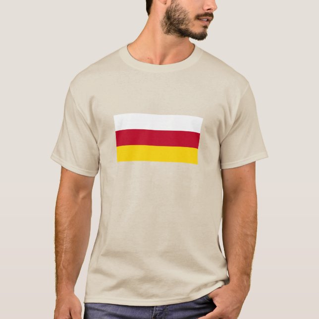 Flagge Nordossetiens T-Shirt (Vorderseite)