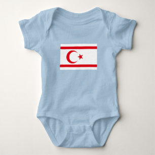 Flagge Nordzyperns Baby Strampler