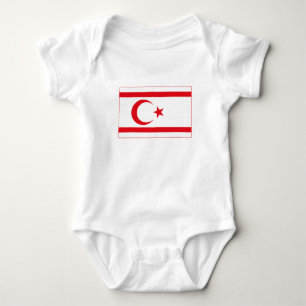Flagge Nordzyperns Baby Strampler