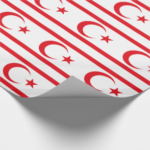 Flagge Nordzyperns Geschenkpapier