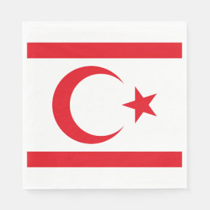 Flagge Nordzyperns Serviette