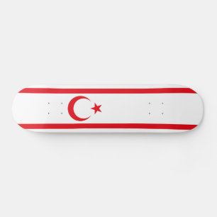 Flagge Nordzyperns Skateboard