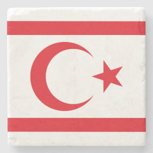 Flagge Nordzyperns Steinuntersetzer