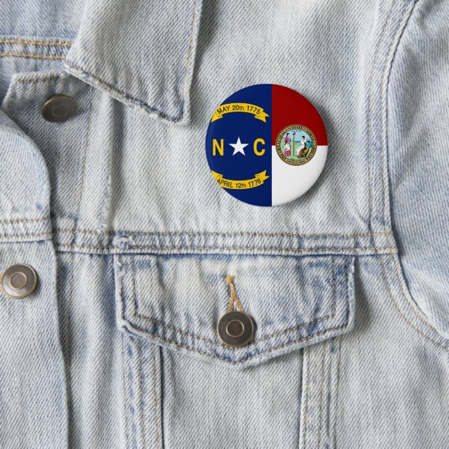 Flagge North Carolina Button (Beispiel)